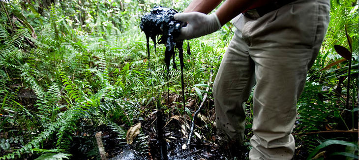 Derrame de petroleo en la selva