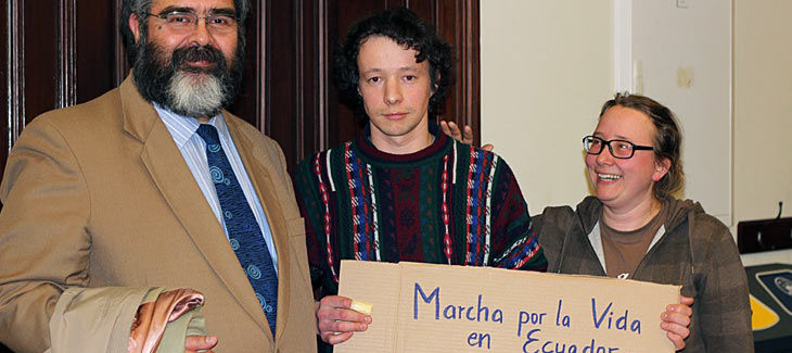 Con embajador ecuatoriano en Alemania Jorge Jurado