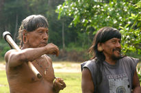 Guerreros waoranis del Ecuador