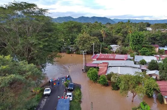 Inundación en Tonosí, provincia de Veraguas