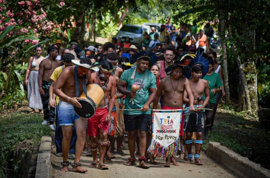 Encuentro de la Teia dos Povos (red popular) de Bahía , Brasil