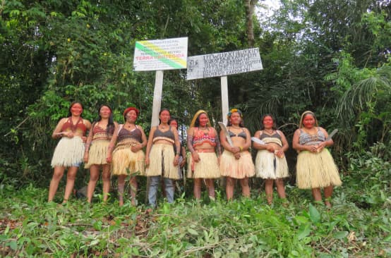 Mujeres del pueblo indígena Munduruku, en Brasil