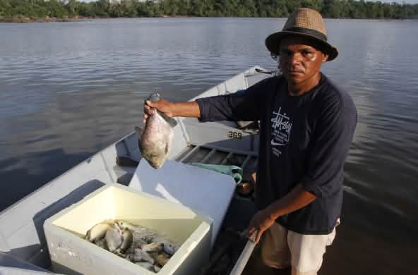 Pescador en el río Xingu
