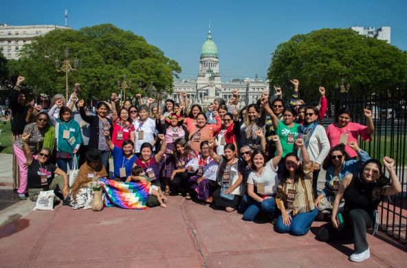 Encuentro de Mujeres de la "Escuelita por la Justicia Climática Feminista" en Buenos Aires, 2022