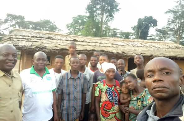 Miembros de RIAO-RDC con pobladores de Bongemba / Yahuma