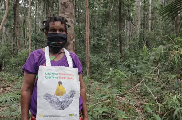 Protesta en Papúa en defensa del bosque
