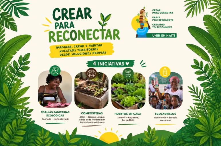 Actividades del proyecto Crear para Recolectar, en Haití