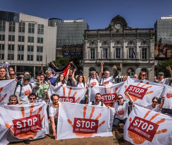Grupo de la campaña internacional para frenar el tratado UE Mercosur