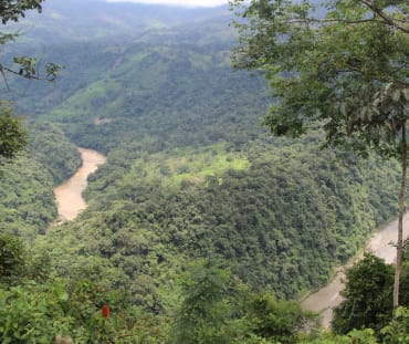 Vista de la Cordillera del Cóndor