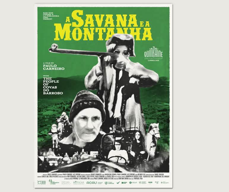 Película cartel "A savana e a montana"