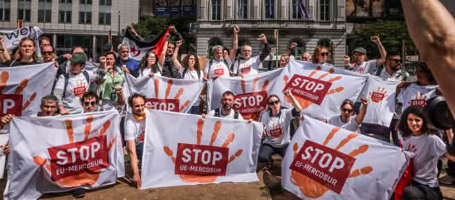 Grupo de la campaña internacional para frenar el tratado UE Mercosur