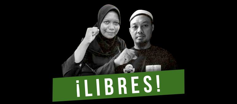 Imagen en blanco y negro de Haslilin und Andi Firmansyah