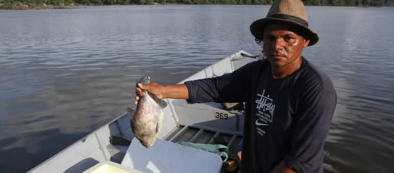Pescador en el río Xingu