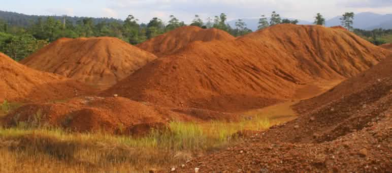 Extracción de níquel en zona protegida en Morowali, en Sulawesi.