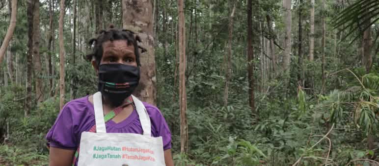 Protesta en Papúa en defensa del bosque