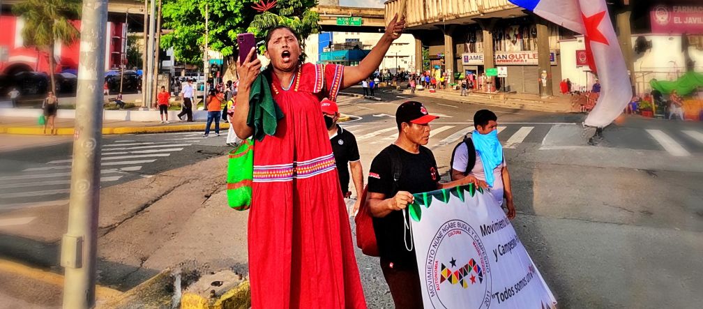 Manifestación contra la minería en Panamá
