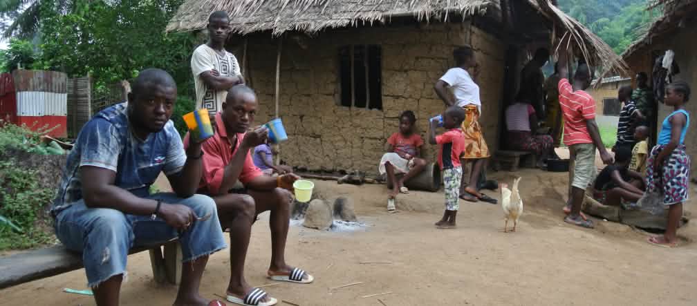 Comunidad rural en Liberia