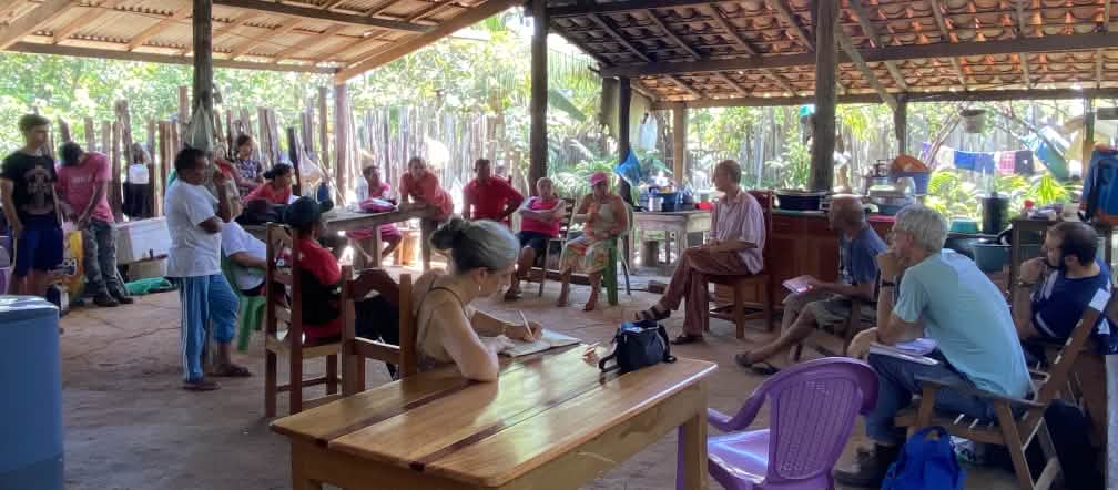 Visita de delegación de organizaciones CIMI, FASE, WRM y Salva la Selva a la comunidad de Turiaçu