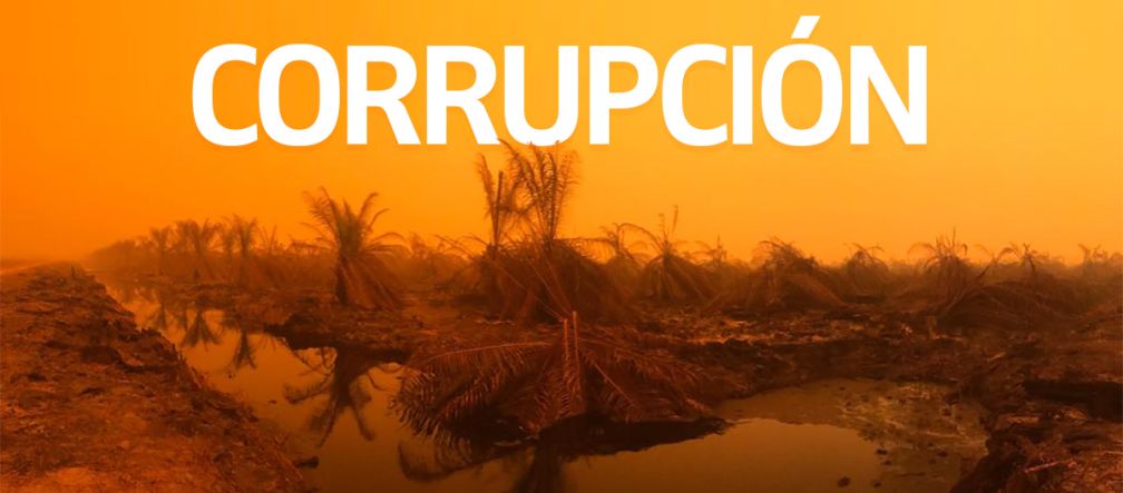 Incendio en Sumatra + Texto CORRUPCIÓN