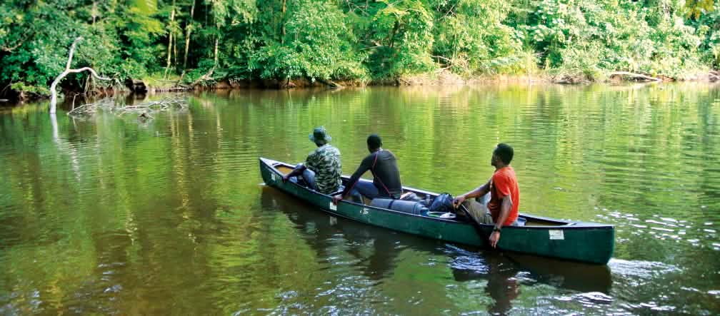 En el río, Parque Nacional de Sapo