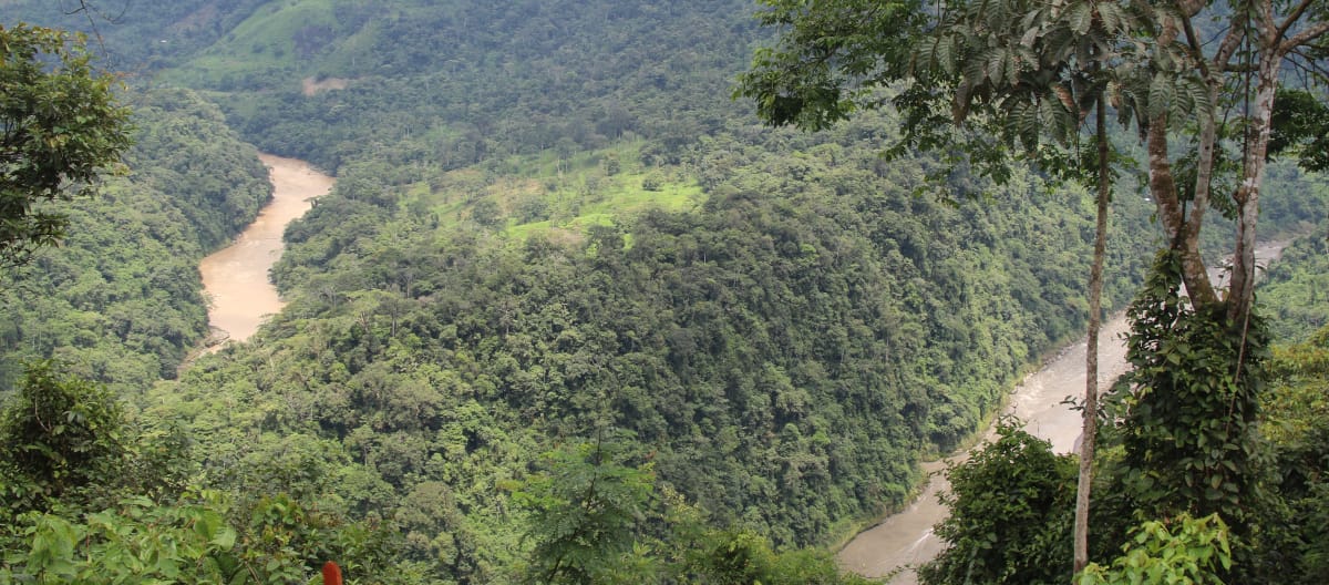 Vista de la Cordillera del Cóndor