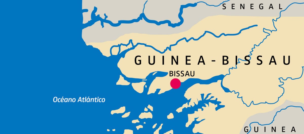 Mapa de Guinea-Bissau