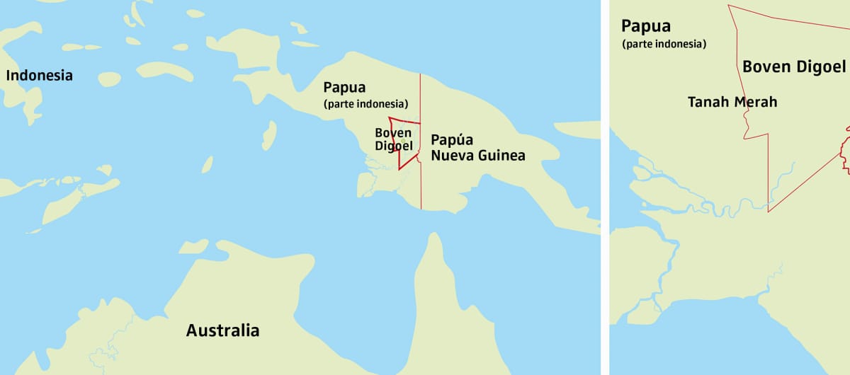 Mapa de Papua