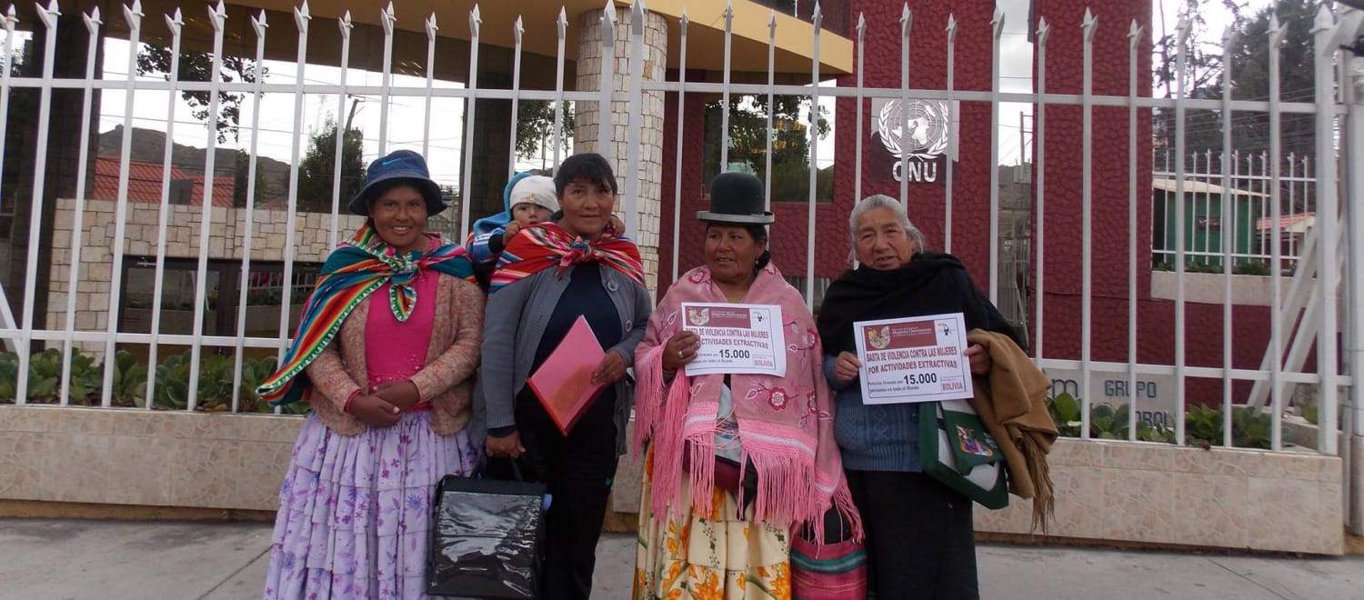 Mujeres denuncian que proyectos extractivos generan violencia