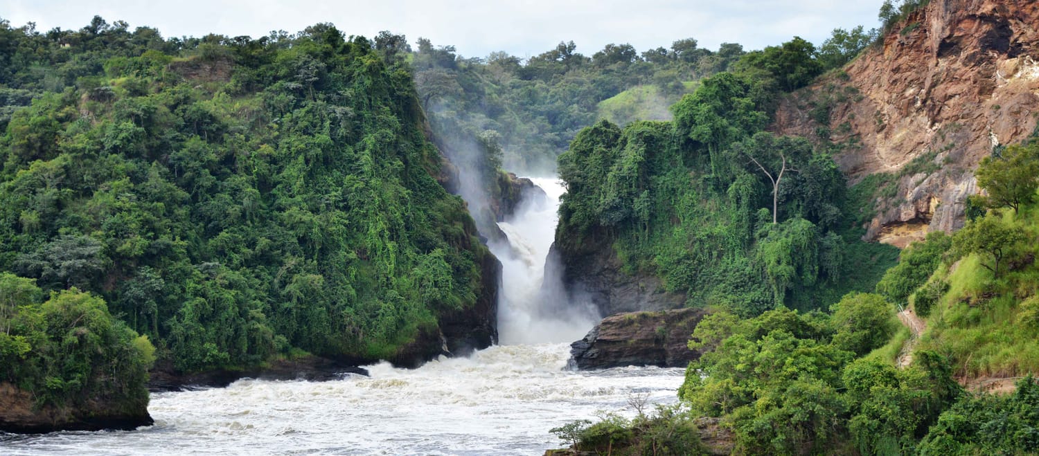 Vista de las Cataratas Murchinson, Uganda