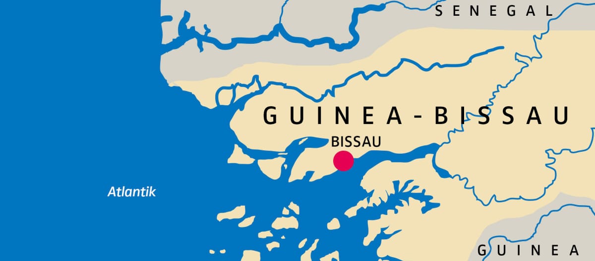 Mapa de Guinea-Bissau