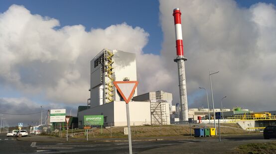 Central de biomasa de Greenalia en Curtis, Galicia, España