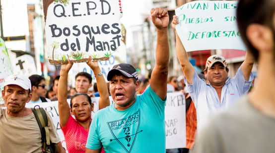 Manifestación en Iquitos, Perú