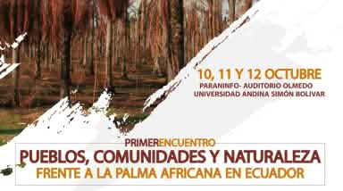 Plakat - Encuentro Aceite de Palma Ecuador