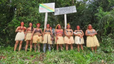 Mujeres del pueblo indígena Munduruku, en Brasil