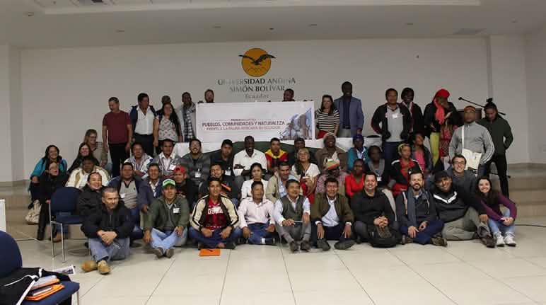 Participantes en el Encuentro sobre Palma Aceitera en Quito, Ecuador Encuentro sobre palma aceitera en Universidad Andina Simón Bolívar en Quito, Ecuador (10 al 12 octubre 2018)