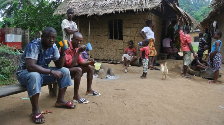 Comunidad rural en Liberia