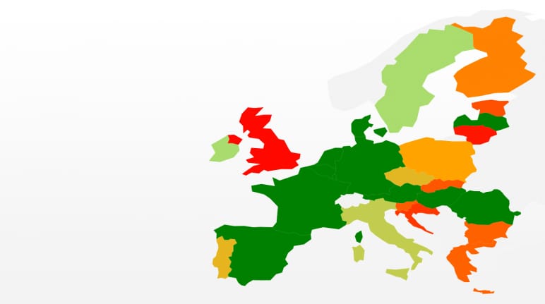 Mapa final de la Iniciativa Ciudadana Europea para salvar las abejas