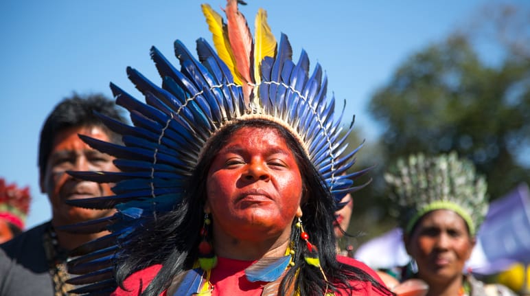 Indígenas en defensa de sus derechos