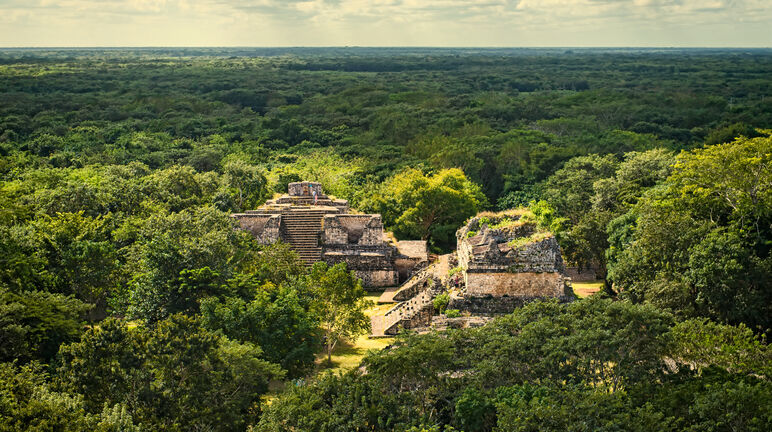 Ruinas Maya de Ek Balan en Yucatán, México