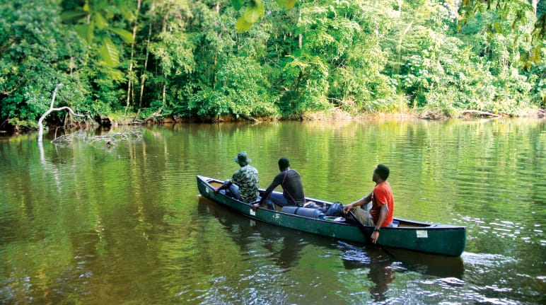 En el río, Parque Nacional de Sapo