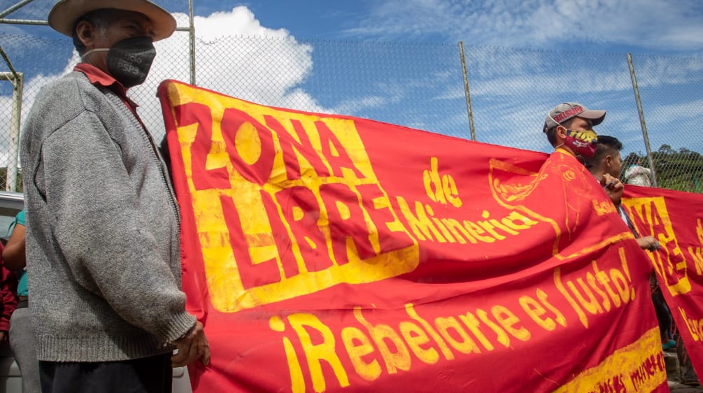 Protesta contra la minería en La Merced de Buenos Aires, Ecuador