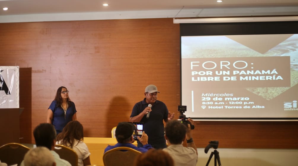 Foro "Por un Panamá libre de Minería" in Panama City, 29 Marzo 2023