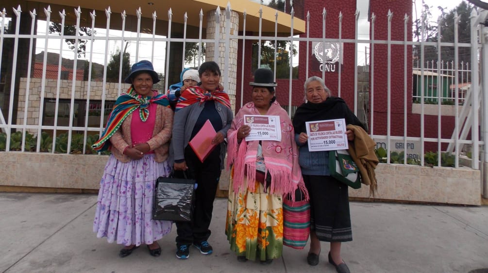 Mujeres denuncian que proyectos extractivos generan violencia