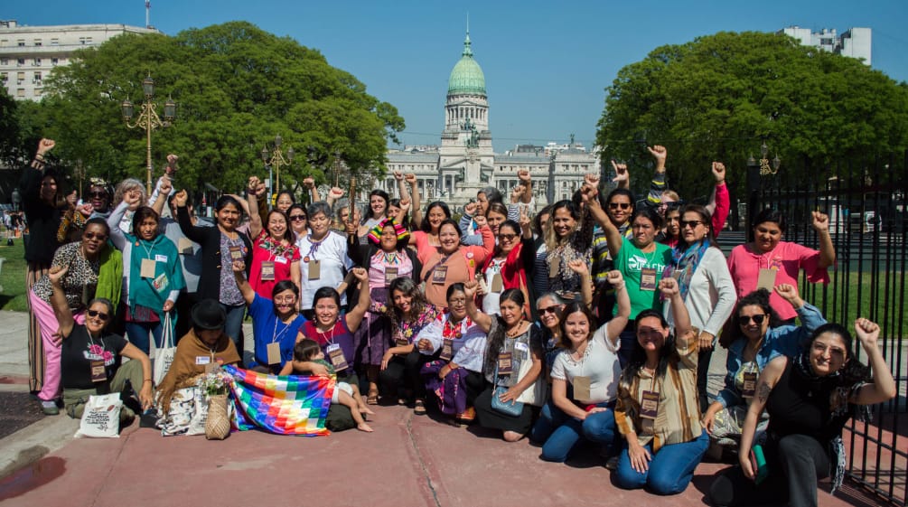 Encuentro de Mujeres de la "Escuelita por la Justicia Climática Feminista" en Buenos Aires, 2022