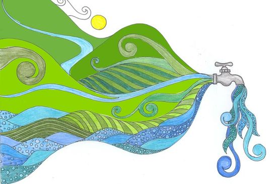 Dibujo de agua