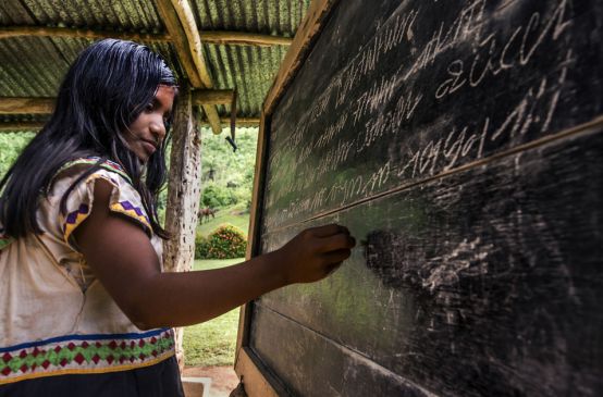 Sistema de escritura de indígenas Ngäbe en Panama