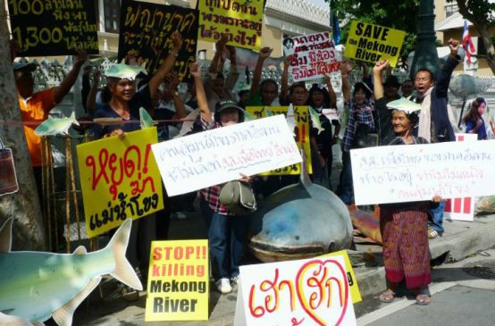 Manifestacion en Tailandia