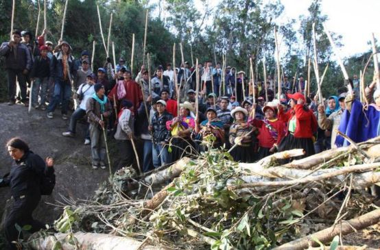 Protesta en Cañaris, Lambeyeque, Perú