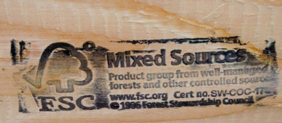 Sello de FSC para fuentes mixtas