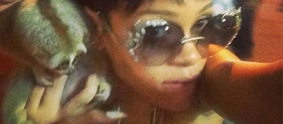 Rihanna con el loris